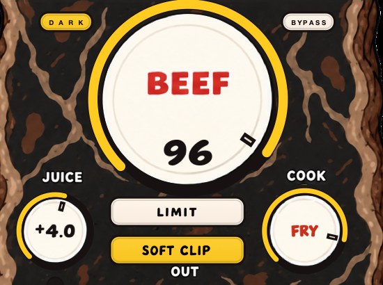 BEEFY with BEEF at 96, COOK high and JUICE +4.