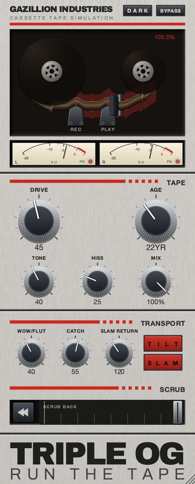 The complete TRIPLE OG instrument interface